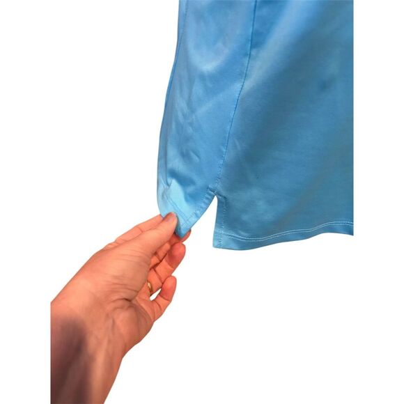 Tommy Bahama Women's Sleeveless V-Neck Polo Tank Top Blue Size S - Picture 3 of 8